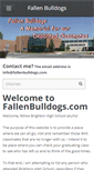 Mobile Screenshot of fallenbulldogs.com