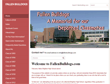 Tablet Screenshot of fallenbulldogs.com